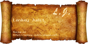 Lenkey Judit névjegykártya